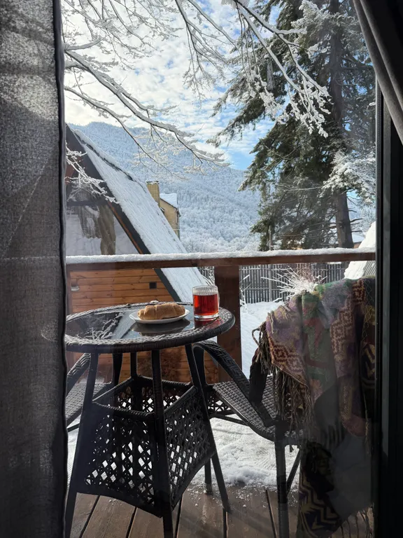 Панорамный дом «Грань» с видом на горы