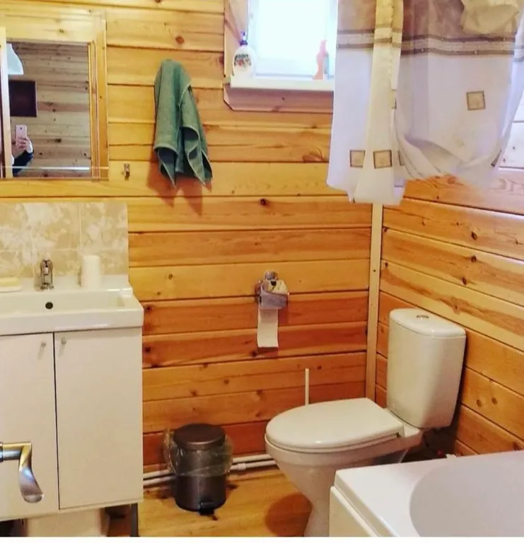 Тихий и тёплый домик в деревне с баней на дровах