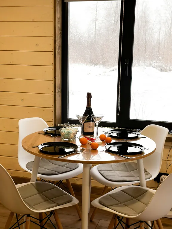 Дом в лесу в стиле барн