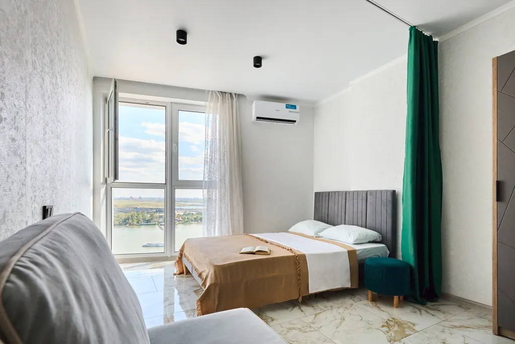 Шикарная студия с прекрасным видом на дон, с 25 этажа, для романтика