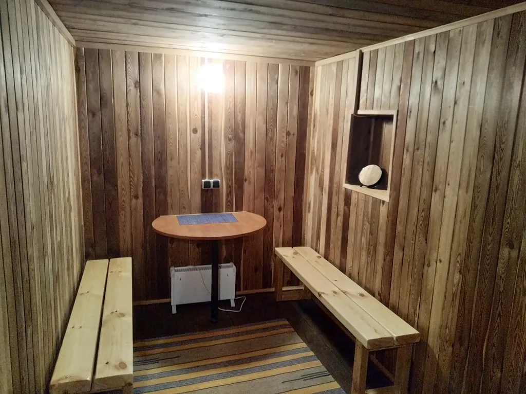 Загородный дом с баней и камином