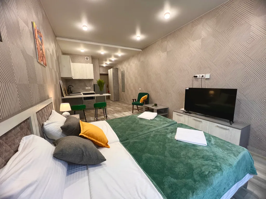 Квартира Квартира 138 Уютная студия с видом на Енисей — Красноярск