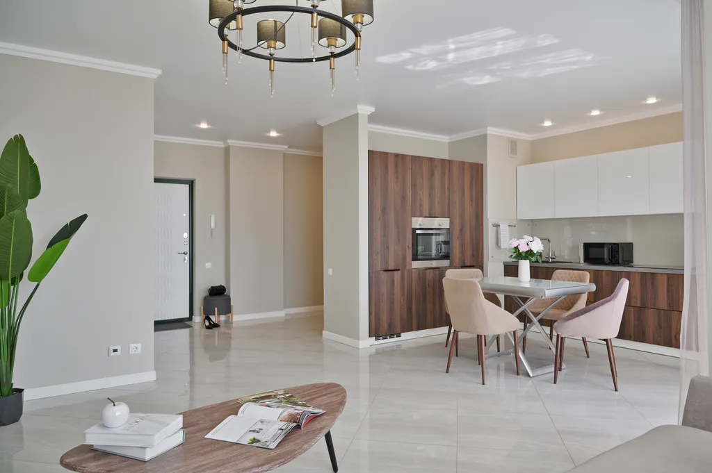 Просторная стильная евро 2-комнатная квартира в центре