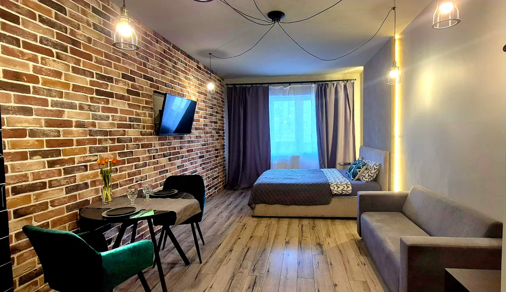 Брутальная и уютная лофт-студия в самом центре города