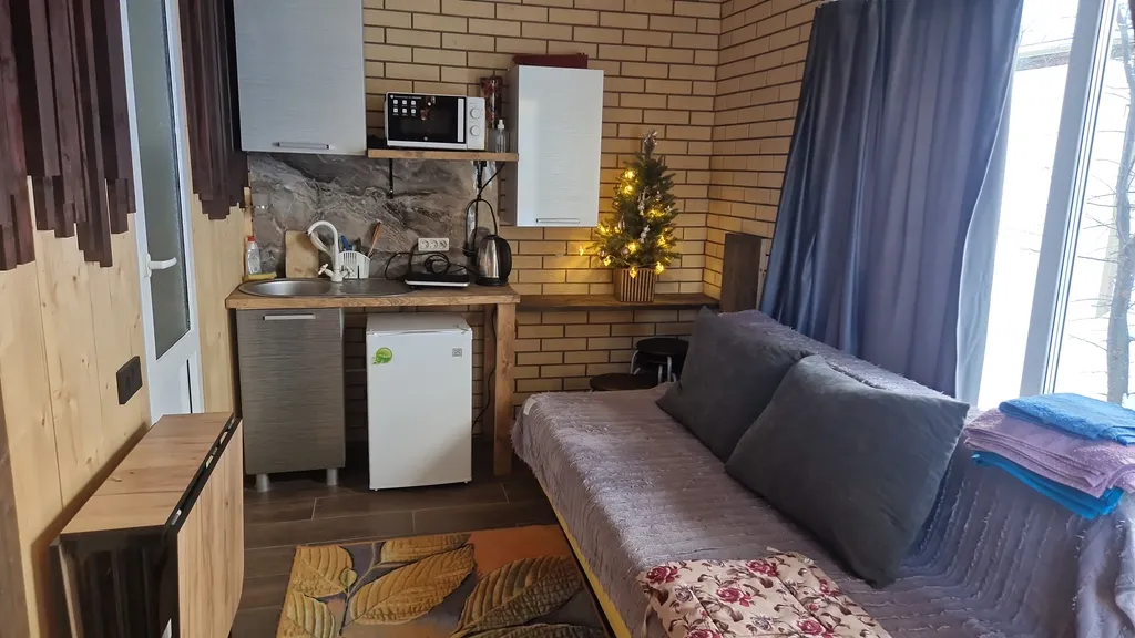 Уютный кирпичный домик с баней и банным чаном