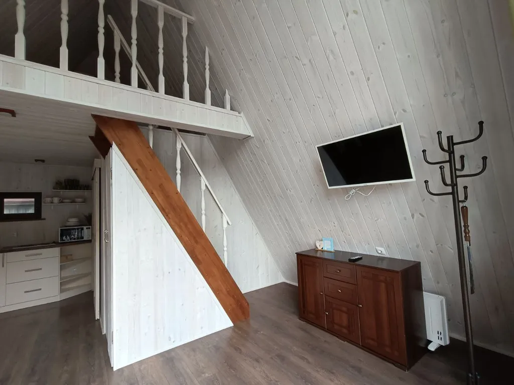 Деревянный дом с сибирской купелью на дровах aframe kmv