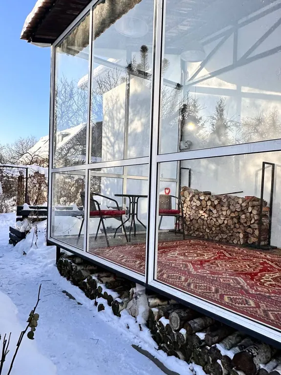 Эколофт с камином, мангалом, парковкой и отдельным входом в центре