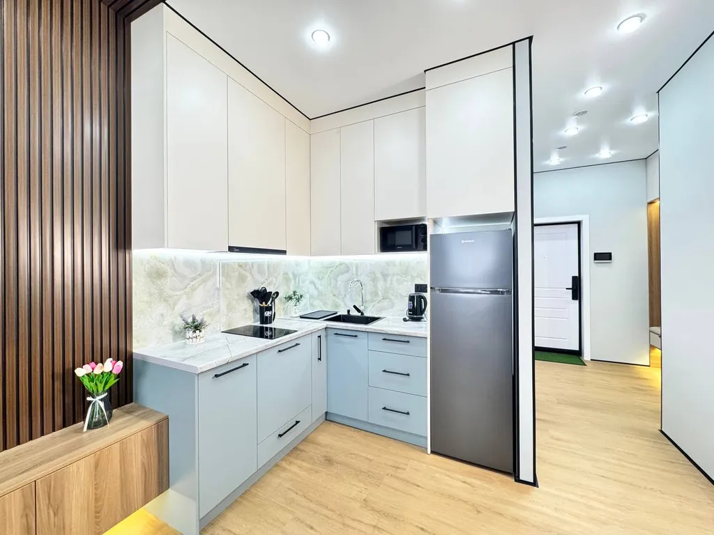 Евродвушка в ЖК Комфорт Сити с видом на горы, рядом с ТЦ MEGA