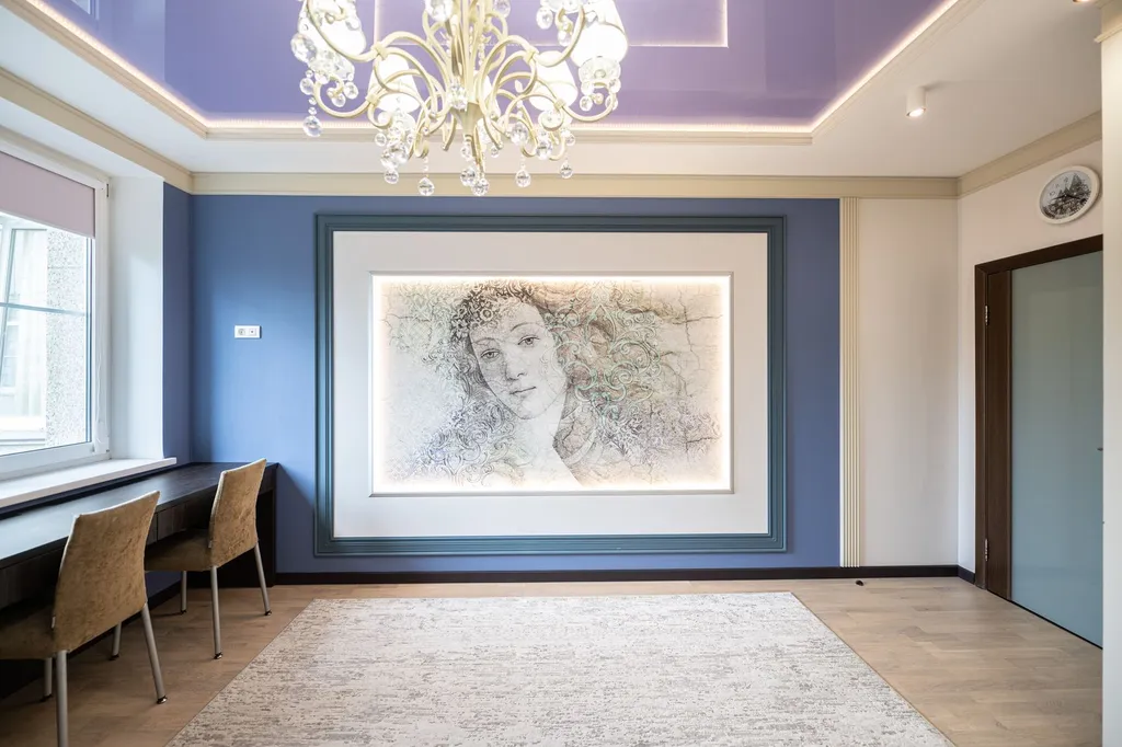 Большая квартира с кондиционерами и камином