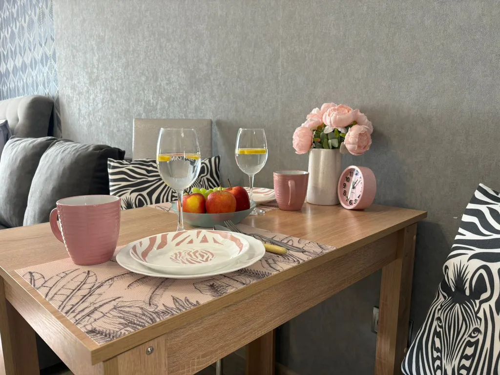 Уютная студия с красивым видом на город