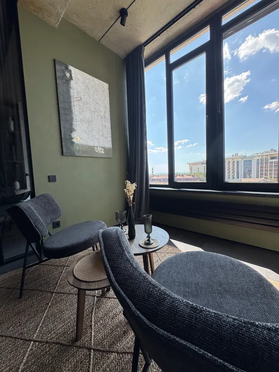 Квартира Большая 1к квартира в стиле эко-лофт, с панорамным видом на море — Геленджик