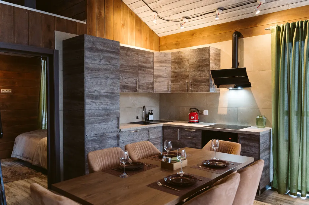 Домик с камином и кондиционером