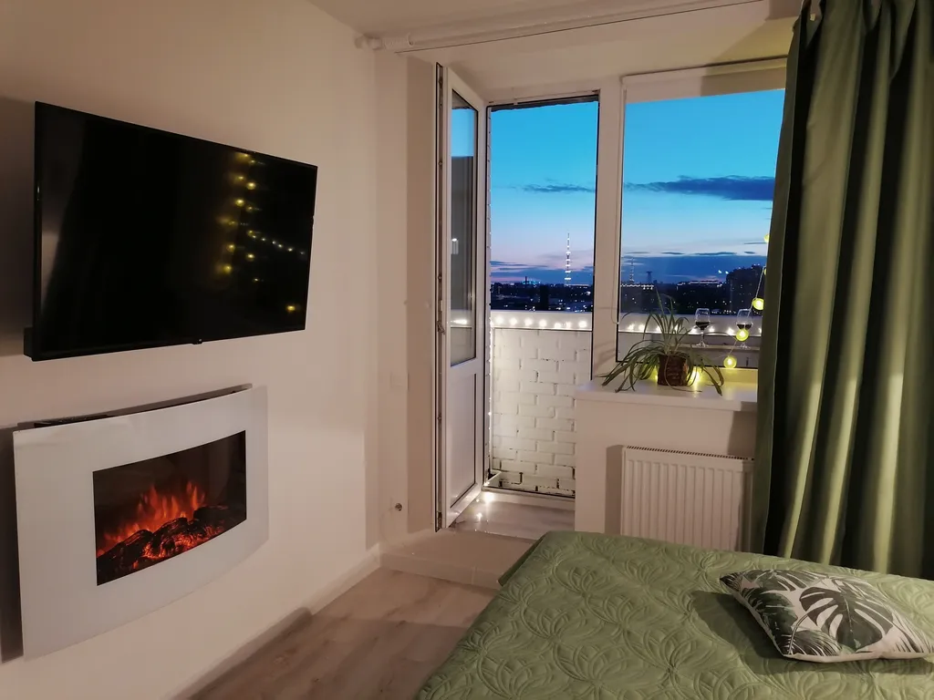 Квартира Квартира Видовая студия с камином Chill House — Санкт-Петербург