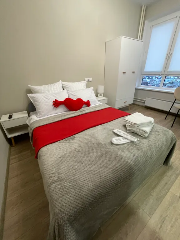 Уютная студия с двухспальной кроватью