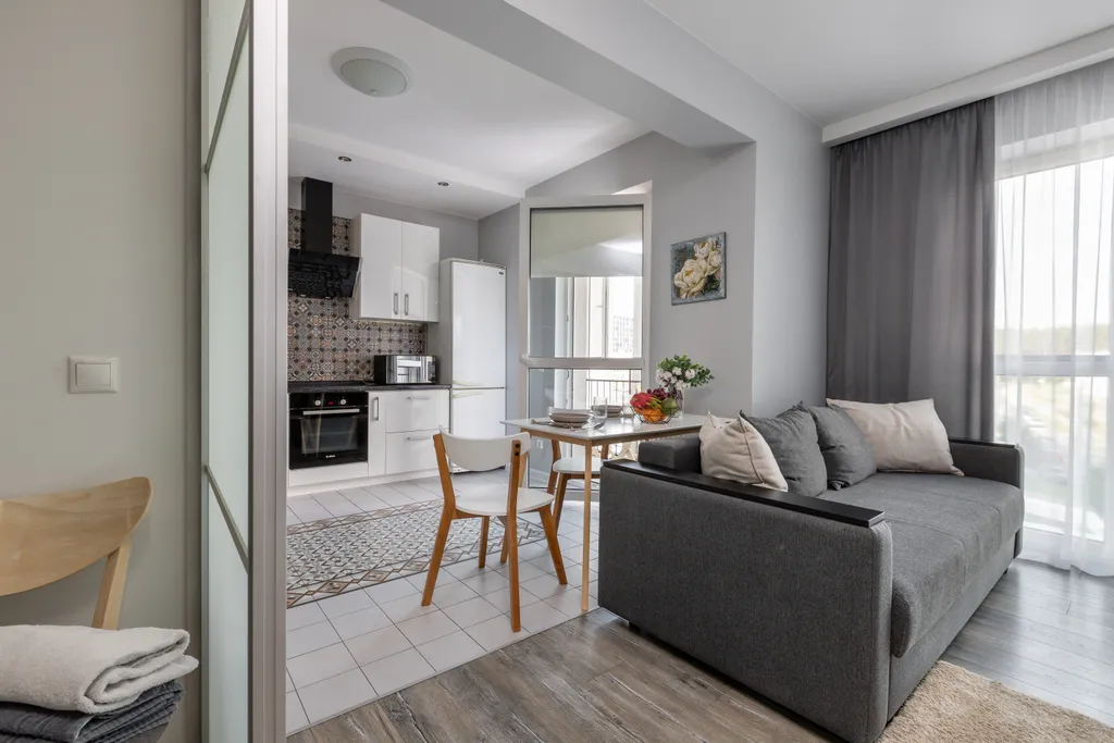 Светлые апартаменты около Dana Mall