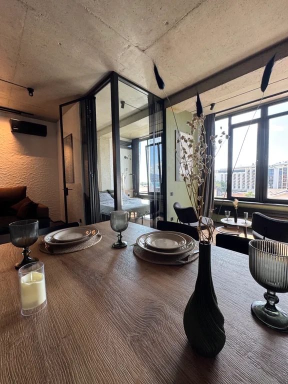 Квартира Большая 1к квартира в стиле эко-лофт, с панорамным видом на море — Геленджик