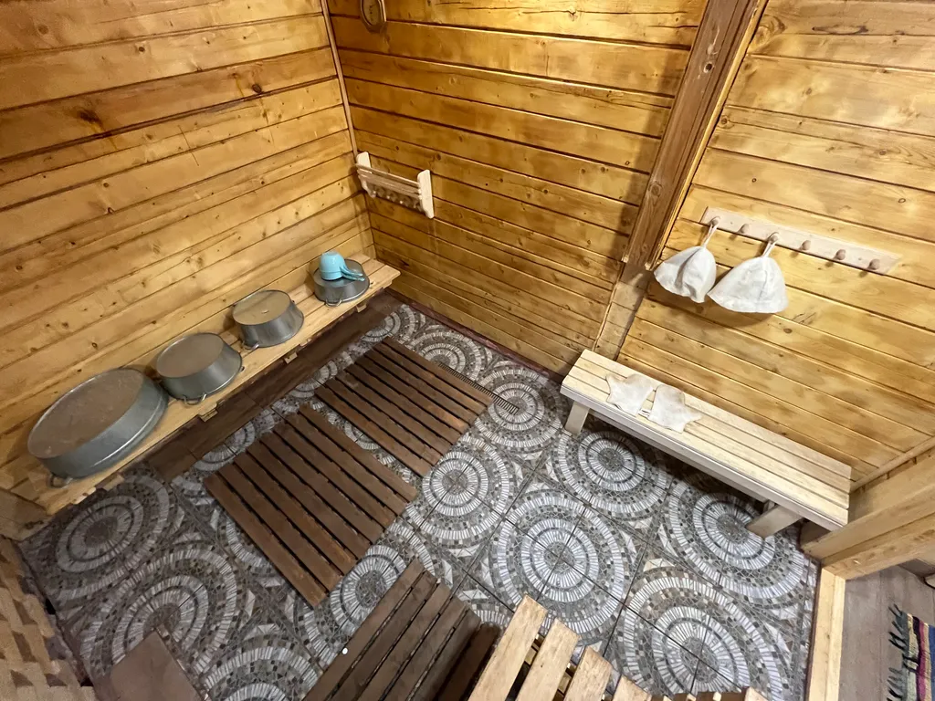 Домик на пруду, банька на дровах