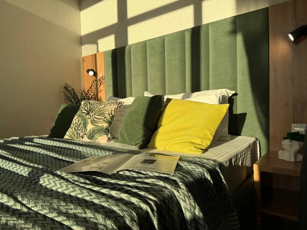 Апартаменты с балконом, 3 минуты до пляжа