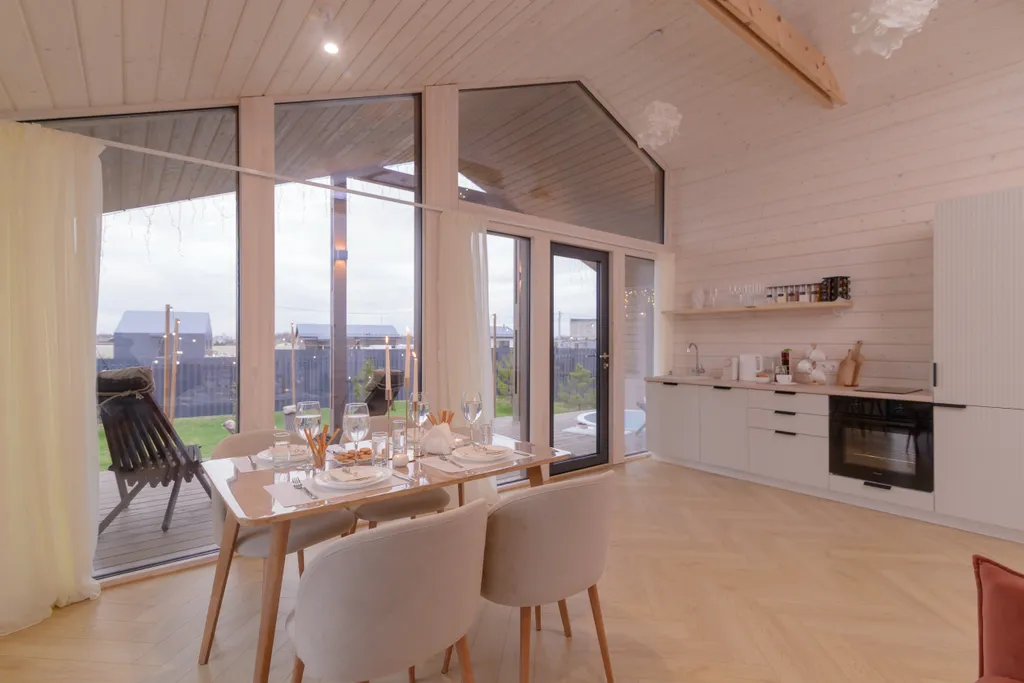 Шикарный дом с панорамной сауной и джакузи на террасе