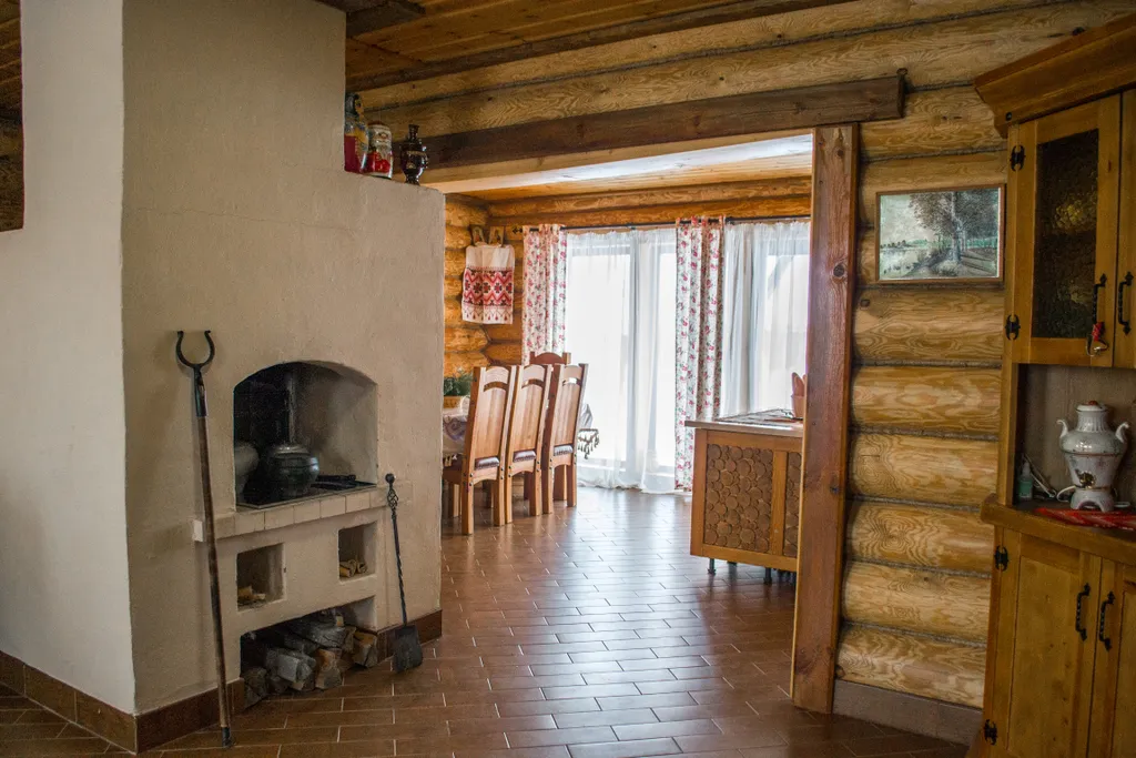 Дом Печки-лавочки с настоящей русской печью и лежанкой