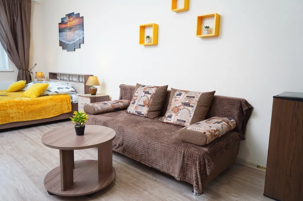 Квартира Уютная квартира-студия с диванчиком у жд вокзала и ТЦ Вавилон — Тверь