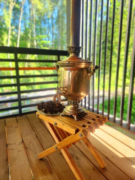 Коттедж с русской баней, горячей джакузи под звездам и бассейном