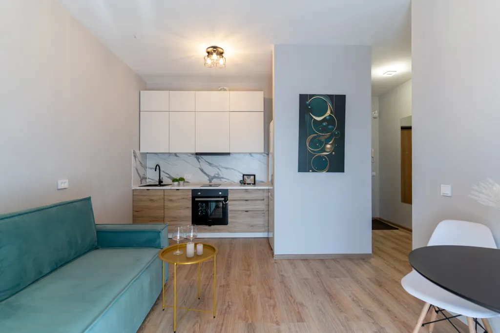 Квартира Квартира Нежная евродвушка в мятных тонах — Екатеринбург