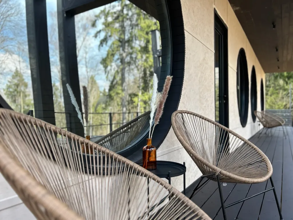 Вилла Луна с сибирским чаном и сауной с панорамным круглым окном