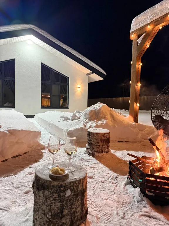 Коттедж Уютный дом с панорамными окнами рядом с озером — аренда посуточно в Коломна