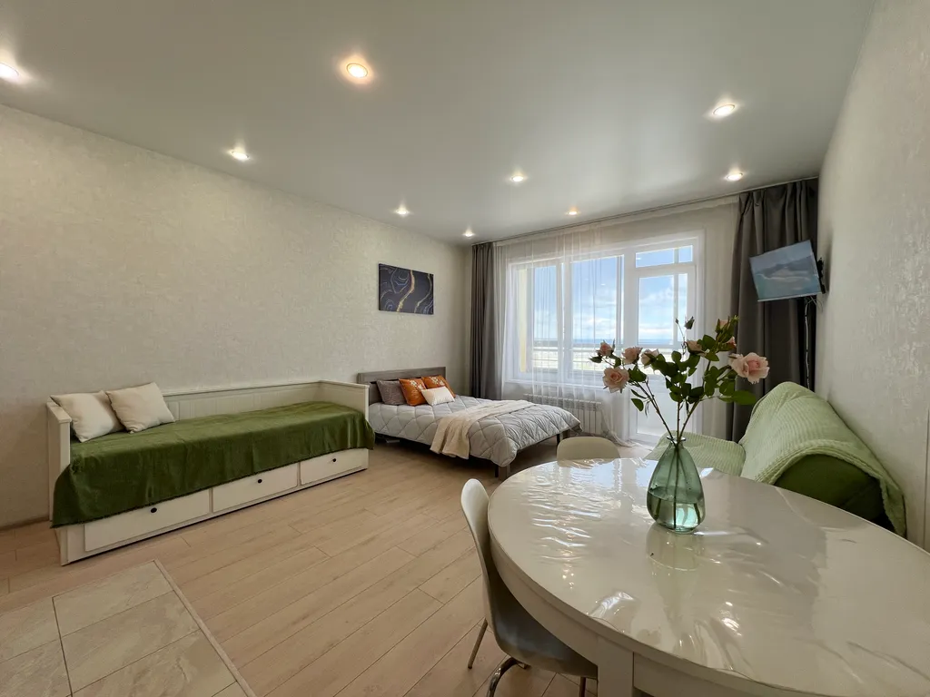 Студия с видом на аэропорт какдома