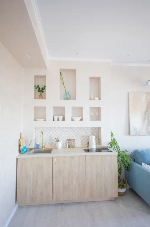 Студия с видом на Волгу в центре