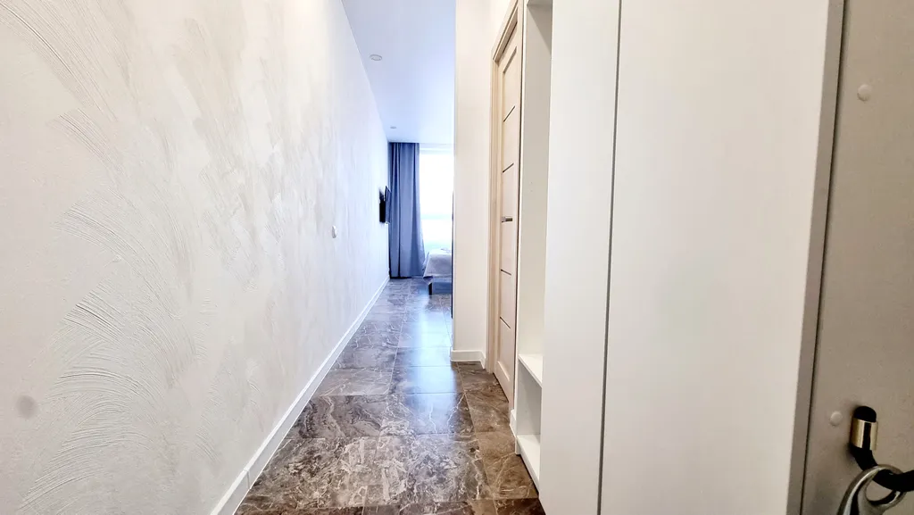 Светлая студия на высоком этаже