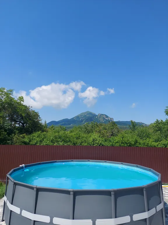 Дом с баней на дровах и банным чаном