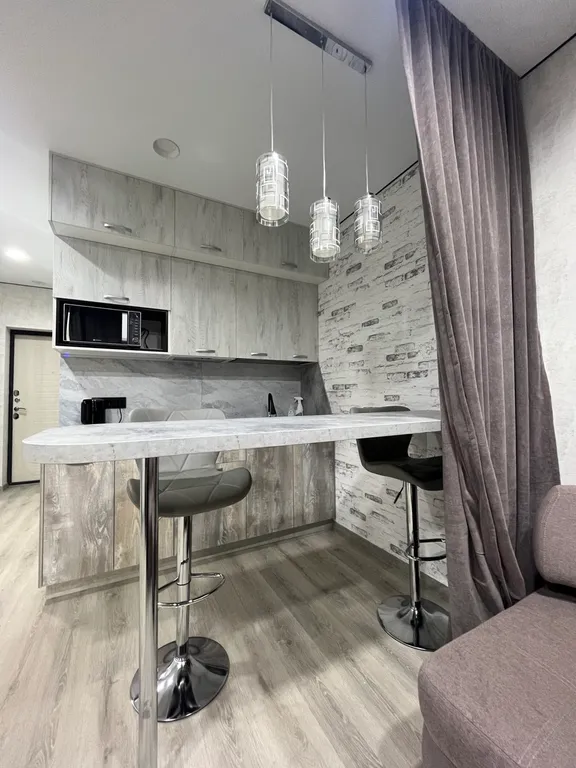 Квартира-студия с видом на горы возле море и лечебницы Мацеста