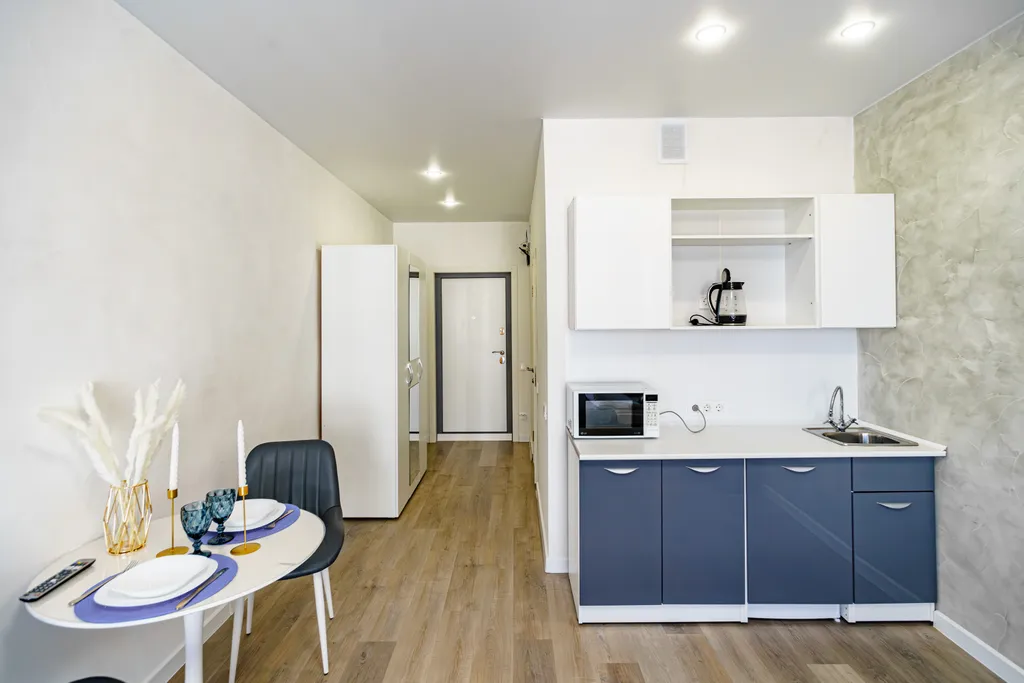 Студия Брутальный лев с панорамным видом на набережную реки