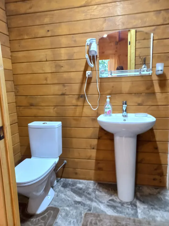 Коттедж Эко домик с парковкой возле горной реки — Гагра