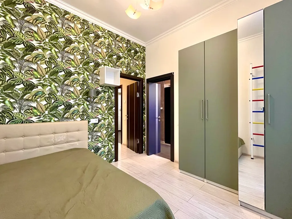 Современная 2-комнатная квартира для 1-4 гостей с кондиционером