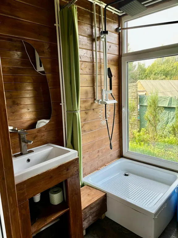 Фахверковый дом Сикрет баунти с баней и фурако