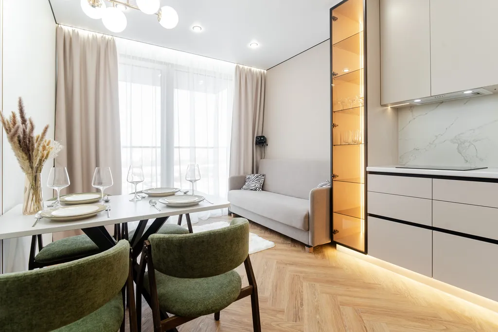 Дизайнерская 1-к квартира с проектором G-Drive Арена