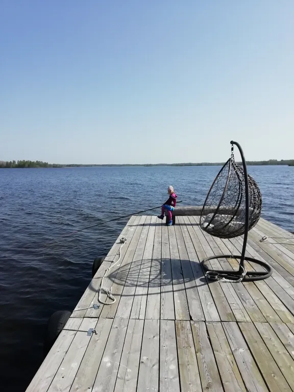 Дом в Заонежье с видом на озеро