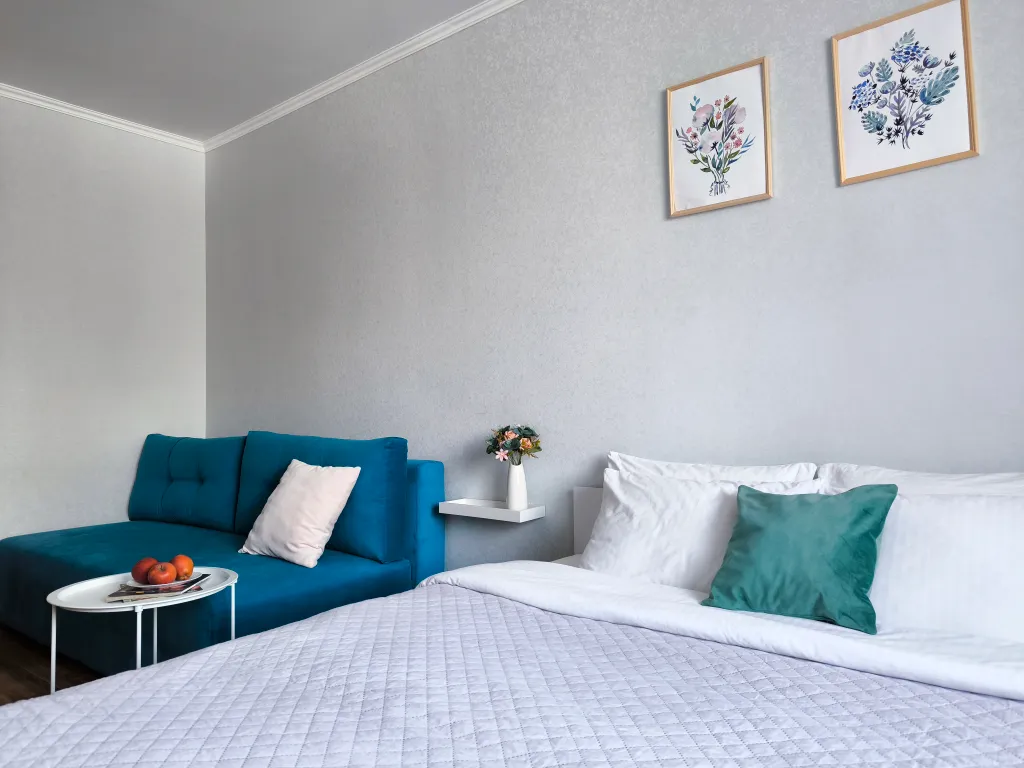 Просторная двухкомнатная квартира рядом с бизнес-центром Plaza