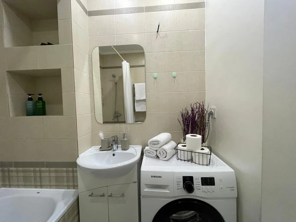 Трехкомнатные апартаменты Лавандовая гавань в самом центре Алматы