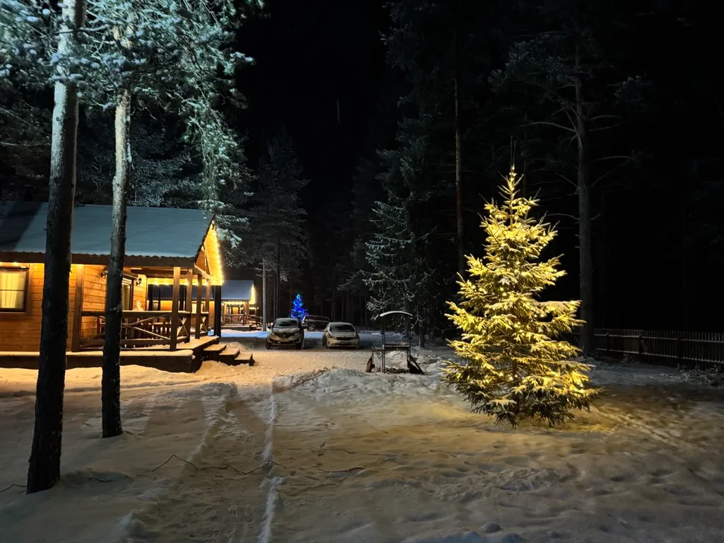 Коттедж Рускеала с сауной и видом на озеро