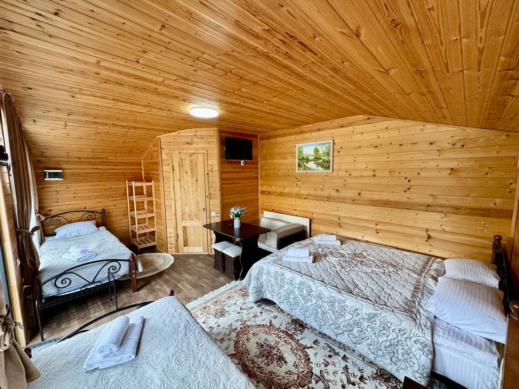 1-комнатный дом с двуспальной кроватью №1 и №4