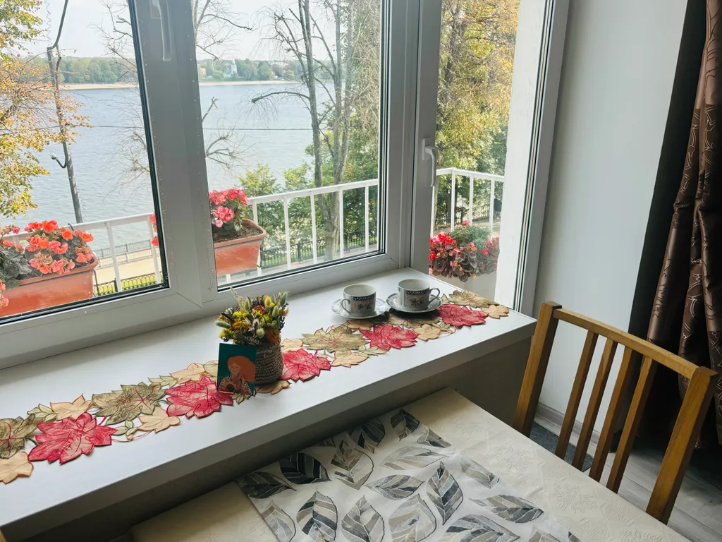 Уютная квартира с видом на реку Волга в центре