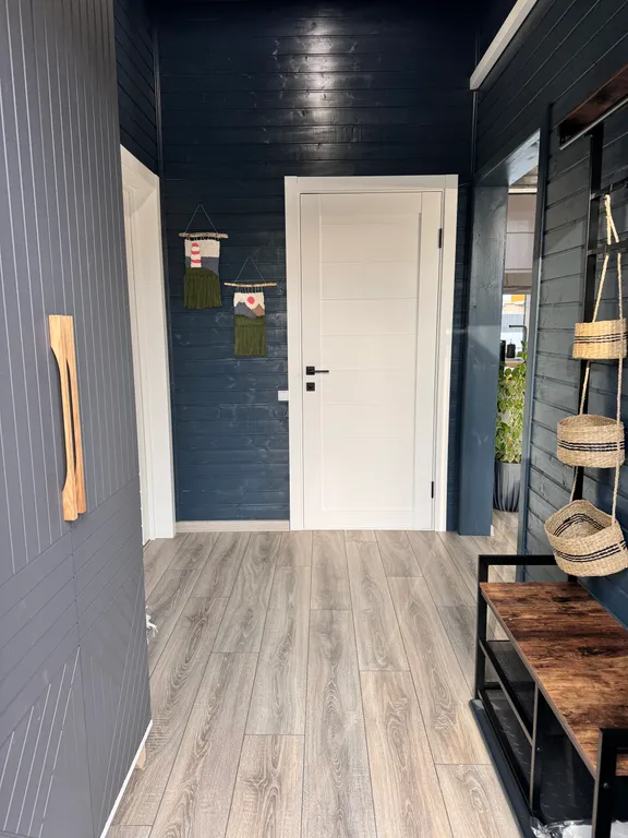 Уютный дом с сауной, в стиле барнхаус, недалеко от реки