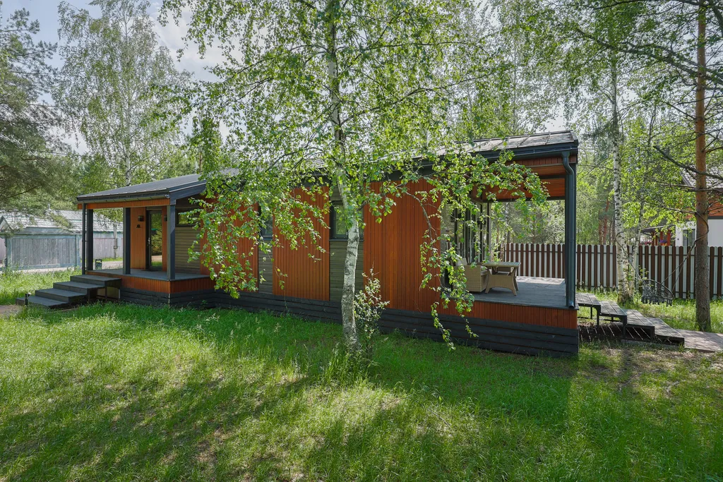 BarnHouse с камином, кондиционером и террасой