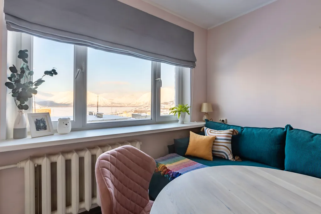 Уютная квартира с видом на озеро и горы