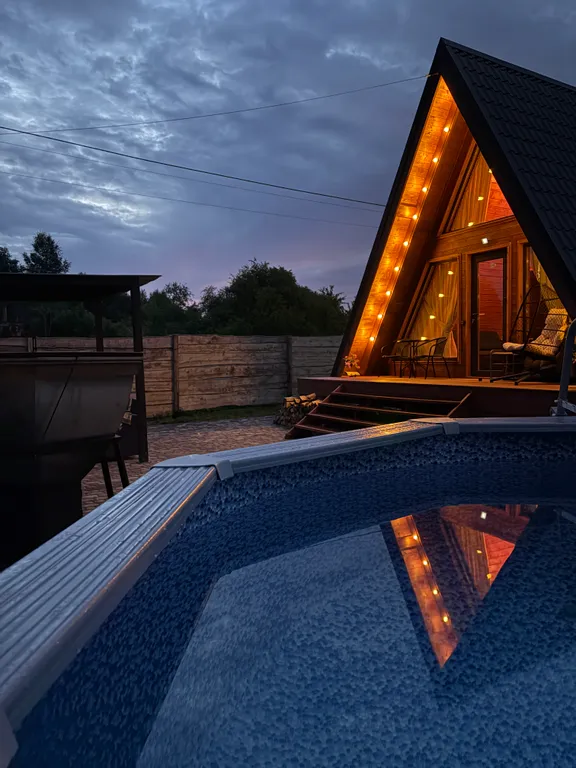 Романтический афрейм домик в 20 минутах от центра Калининграда