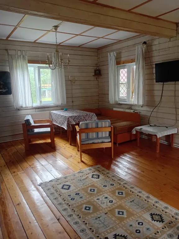 Утро в сосновом бору у озера